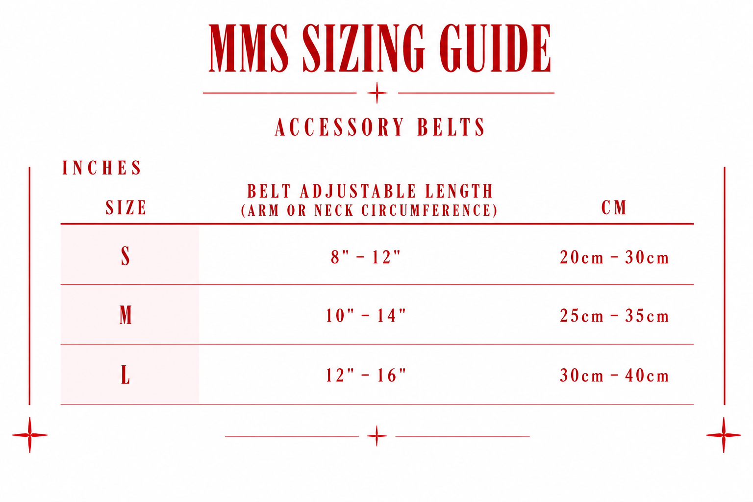 Sizing Guide