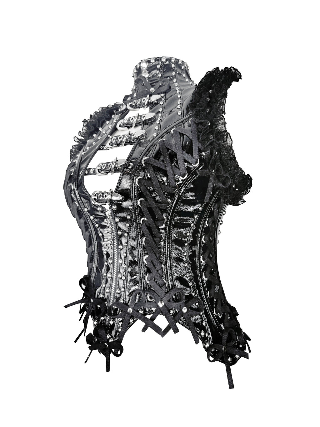 MMS 'The Shattered Hour' HIGH COLLAR LACE UP CORSET