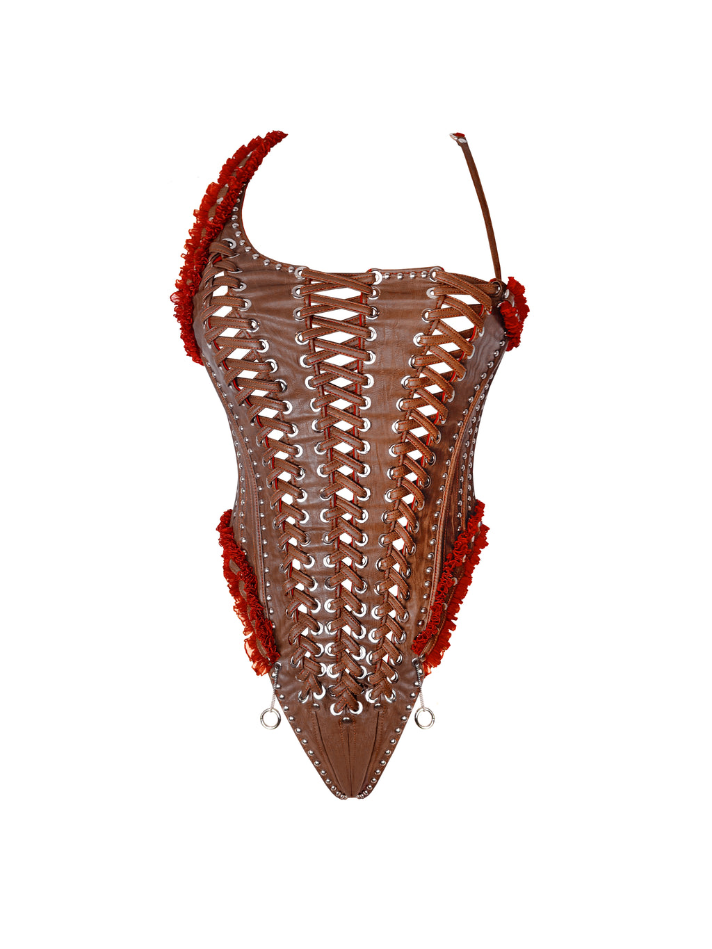 MMS 'Crimson Thorn' MERMAID CEREMONIAL CORSET BODYSUIT