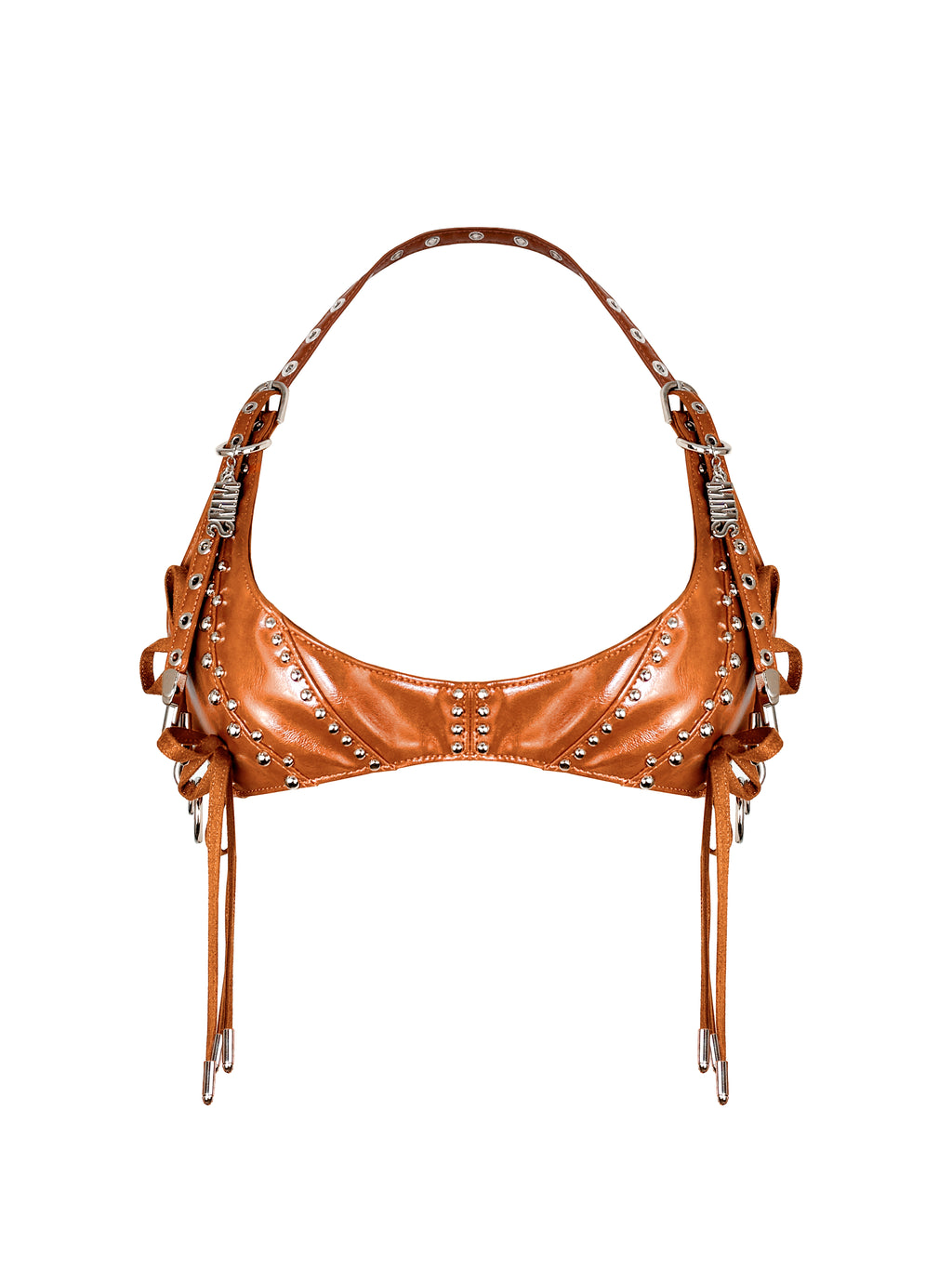 MMS 'of lace, of blood' STUDDED HALTER BRA