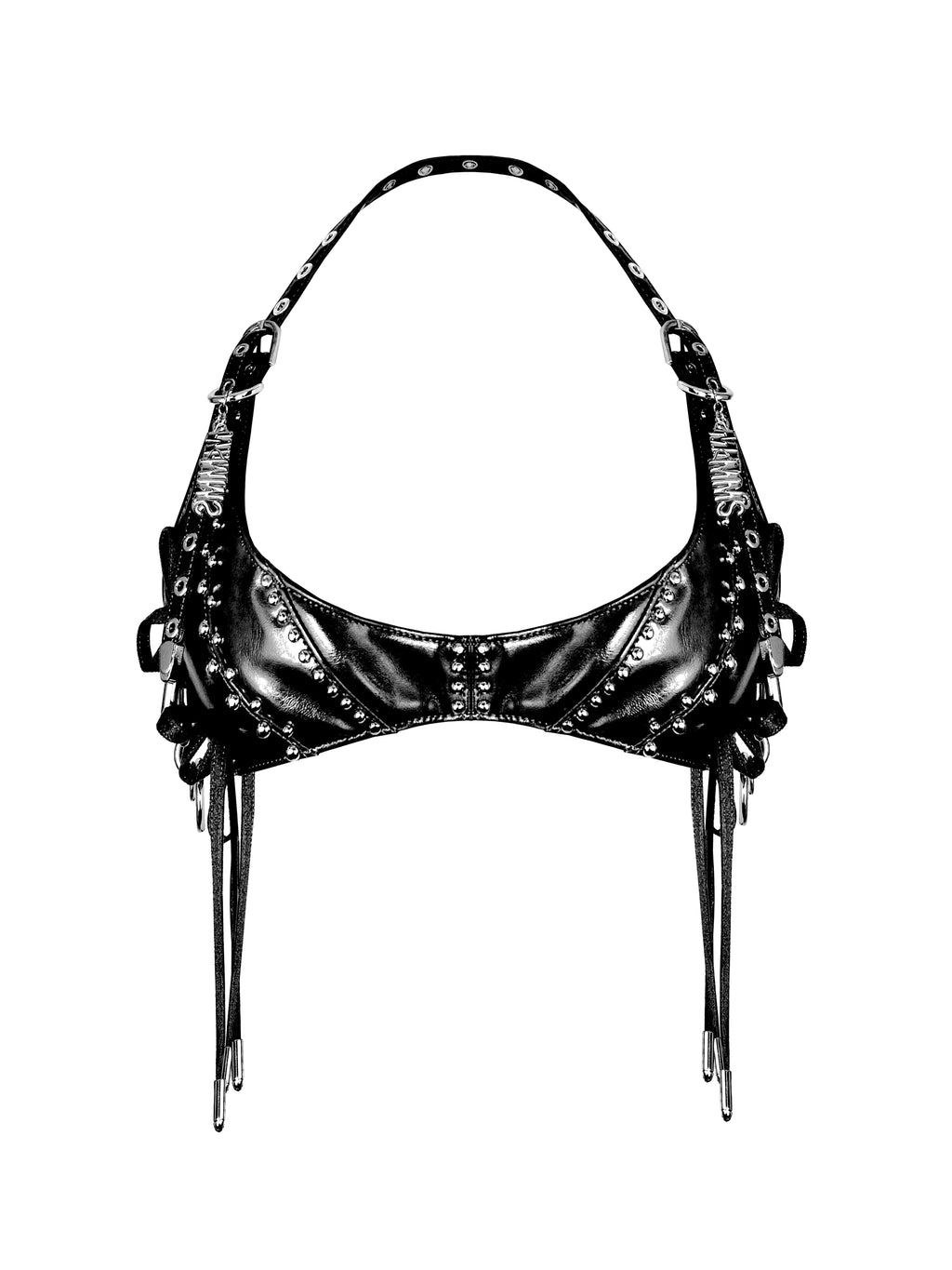 MMS 'The Shattered Hour' STUDDED HALTER BRA