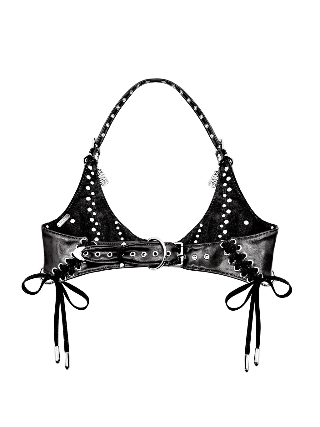 MMS 'The Shattered Hour' STUDDED HALTER BRA
