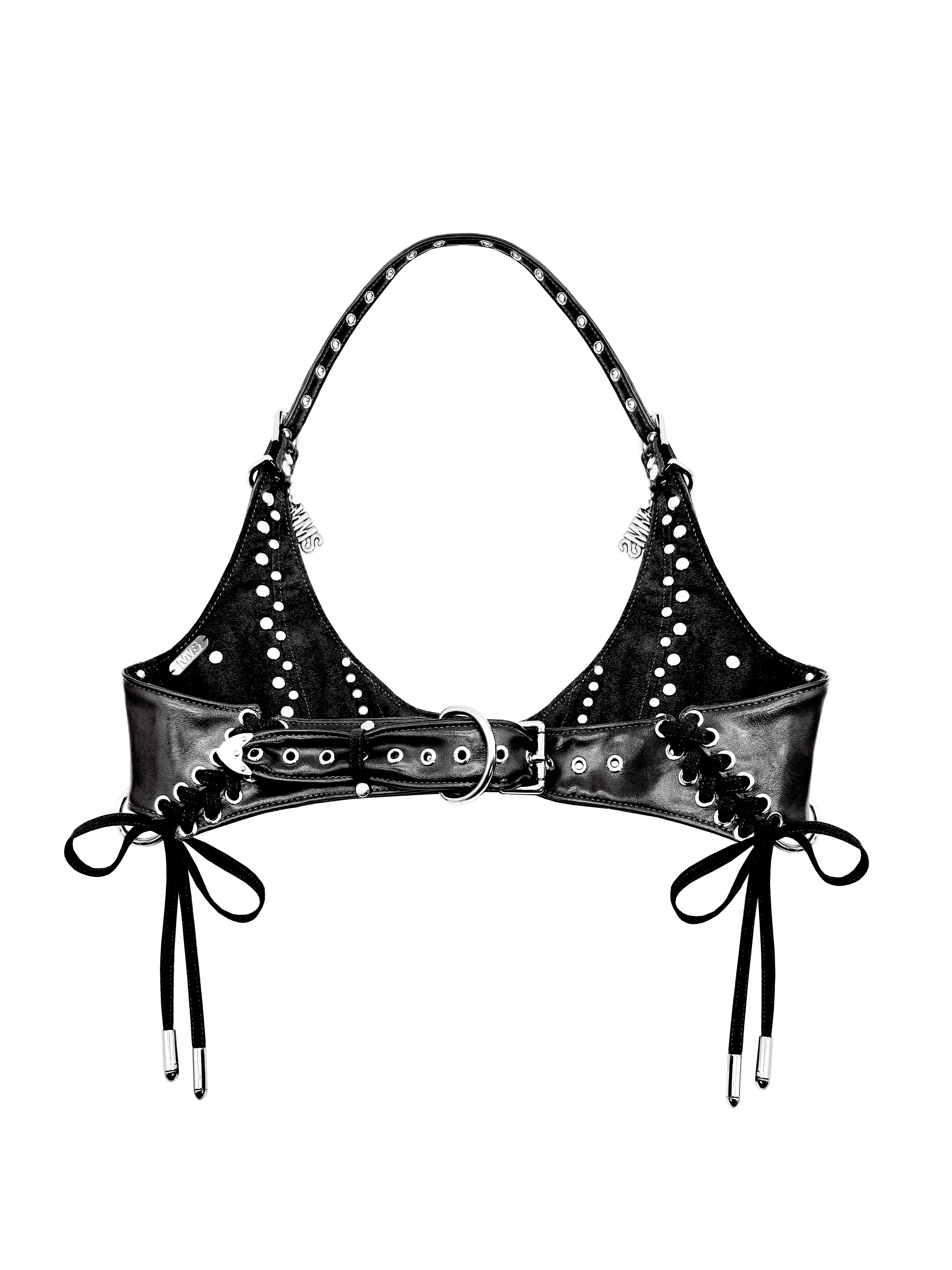 MMS 'The Shattered Hour' STUDDED HALTER BRA
