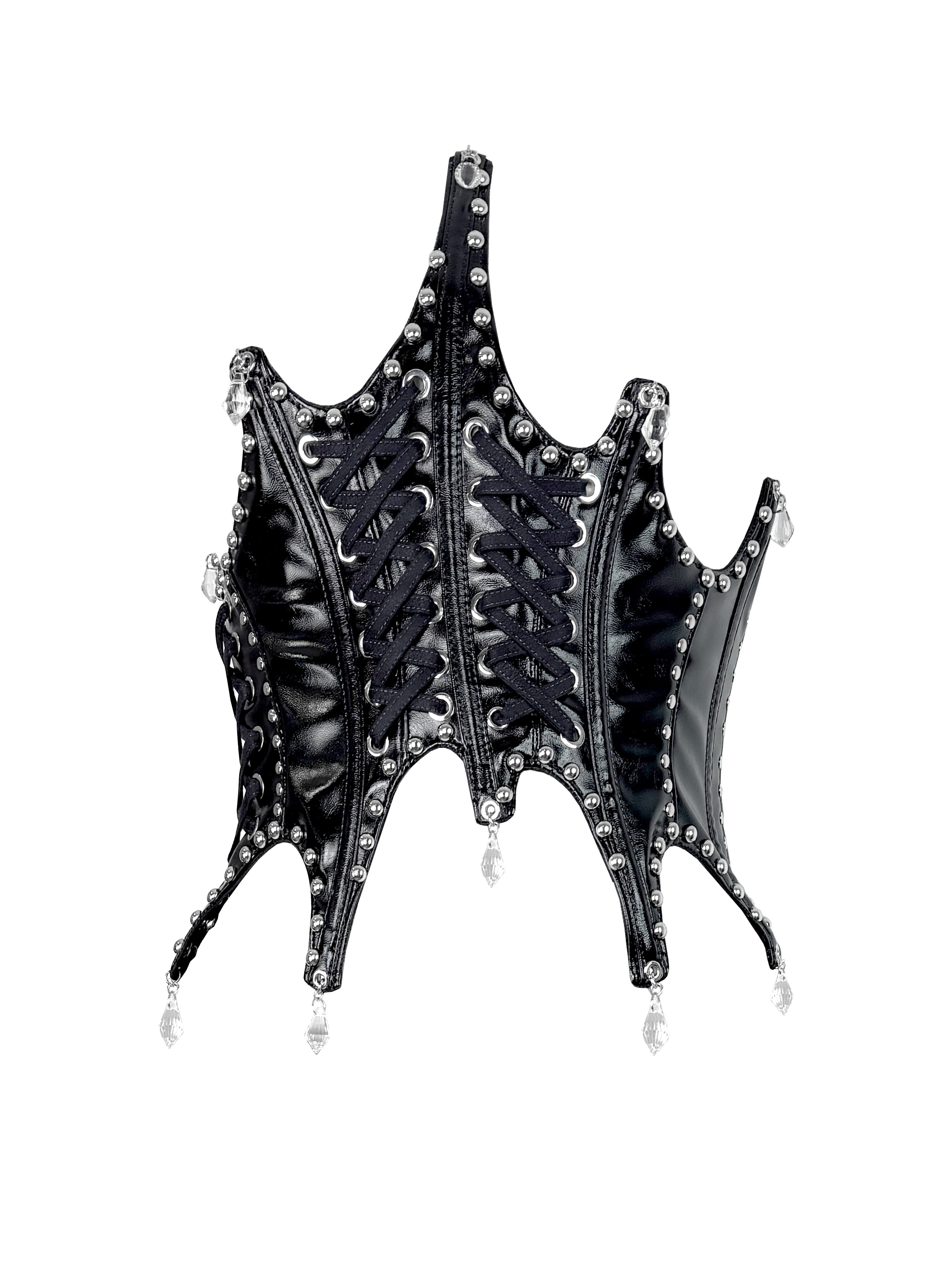 MMS 'The Hollow Kiss' ASYMMETRICAL LACE UP CORSET
