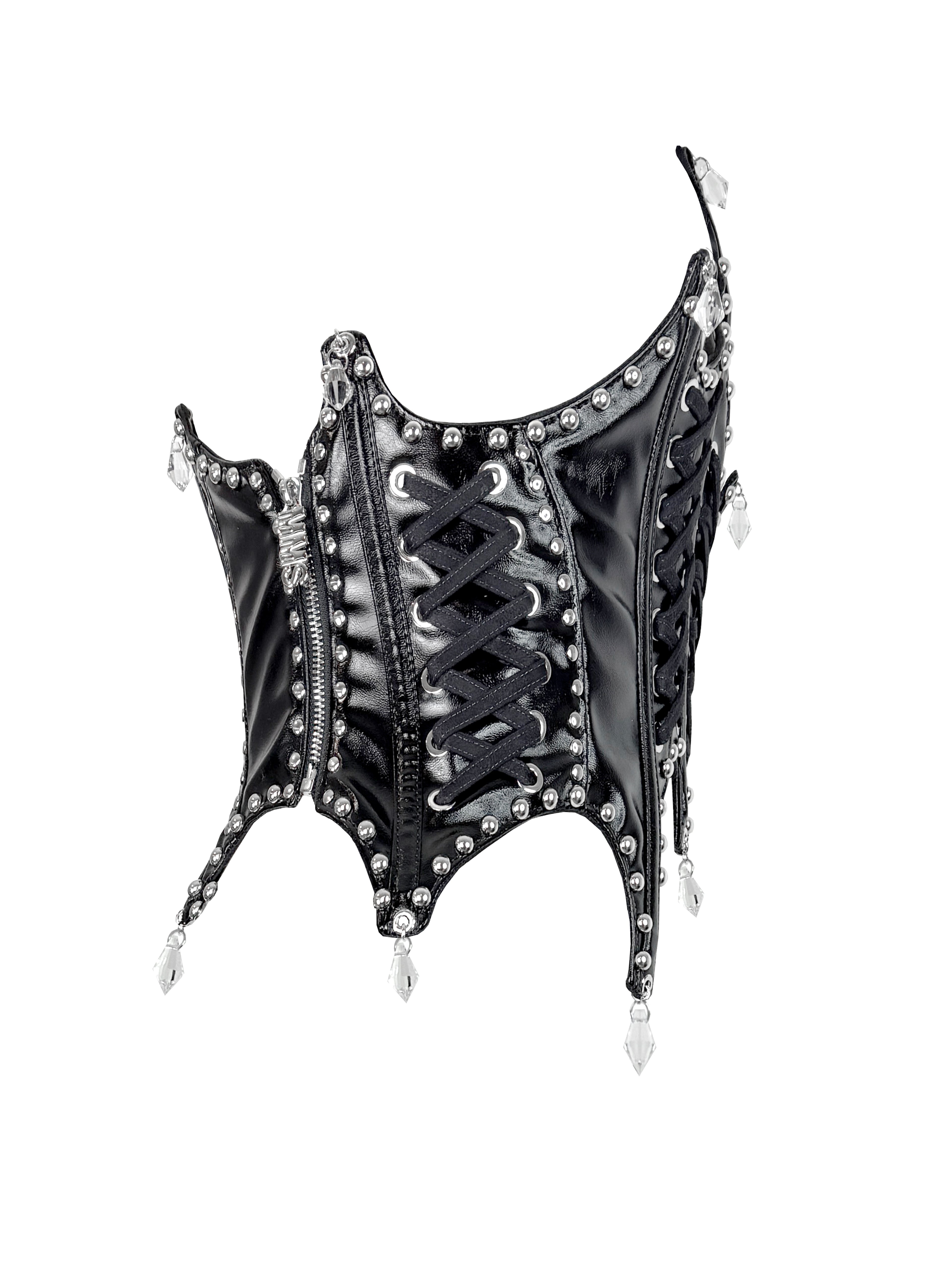 MMS 'The Hollow Kiss' ASYMMETRICAL LACE UP CORSET