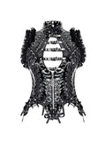 MMS 'The Shattered Hour' HIGH COLLAR LACE UP CORSET