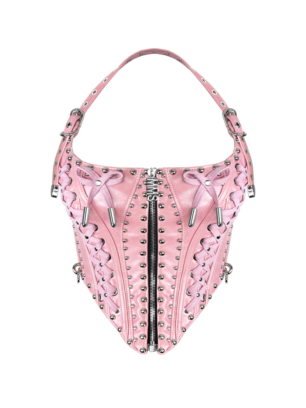 MMS 'of rose, of dust' LACE UP HALTER CORSET TOP