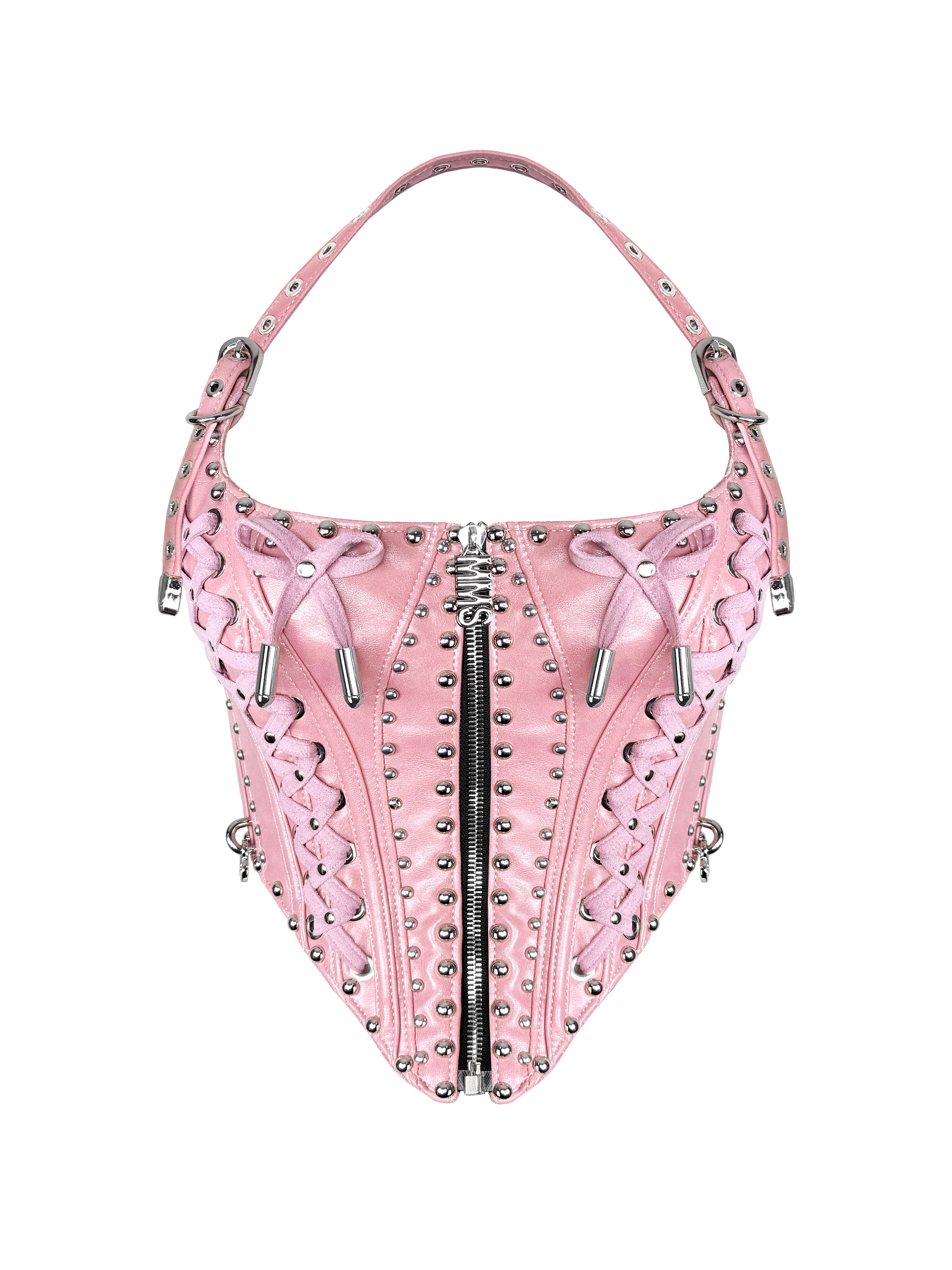 MMS 'of rose, of dust' LACE UP HALTER CORSET TOP