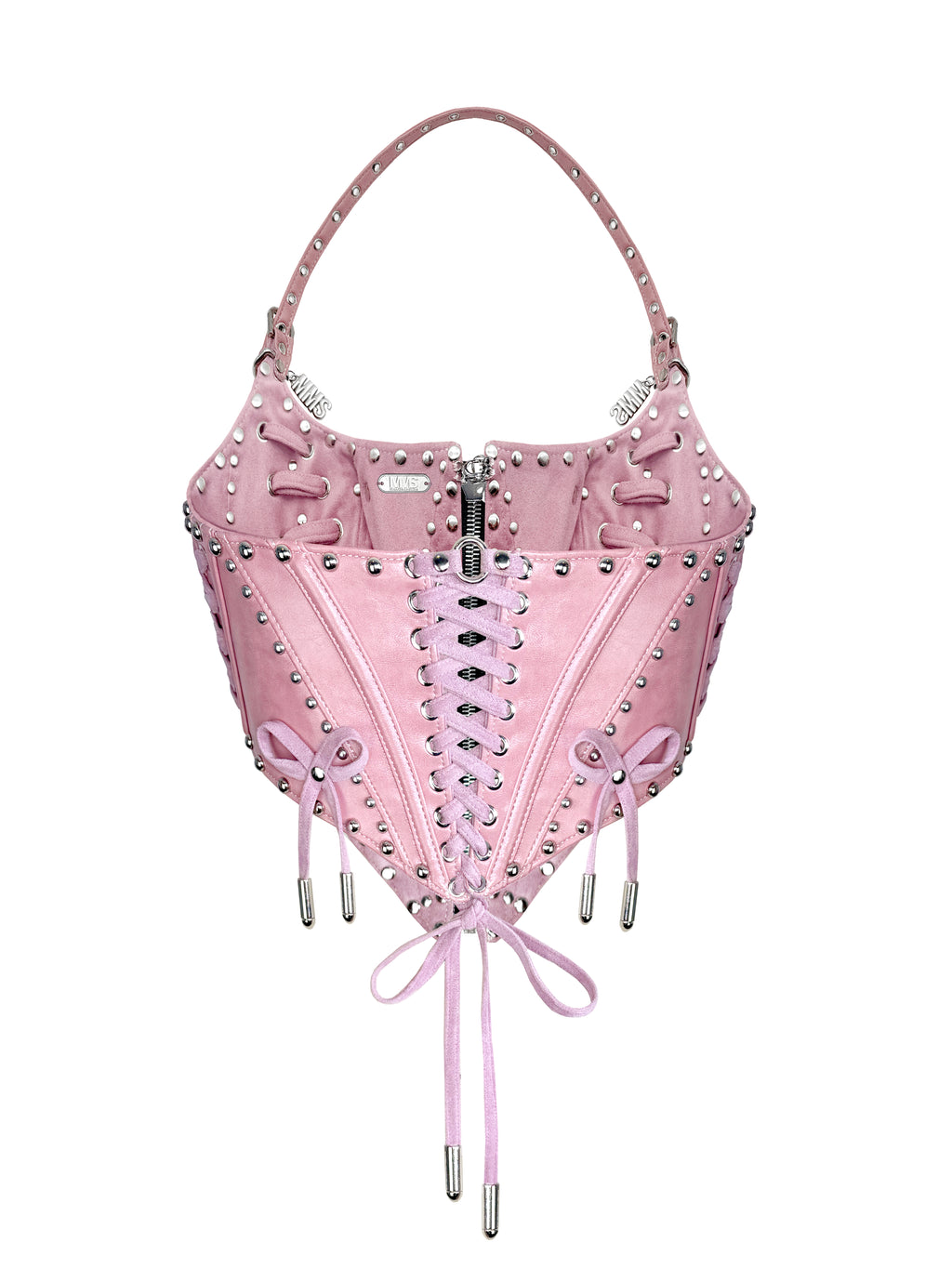 MMS 'of rose, of dust' LACE UP HALTER CORSET TOP
