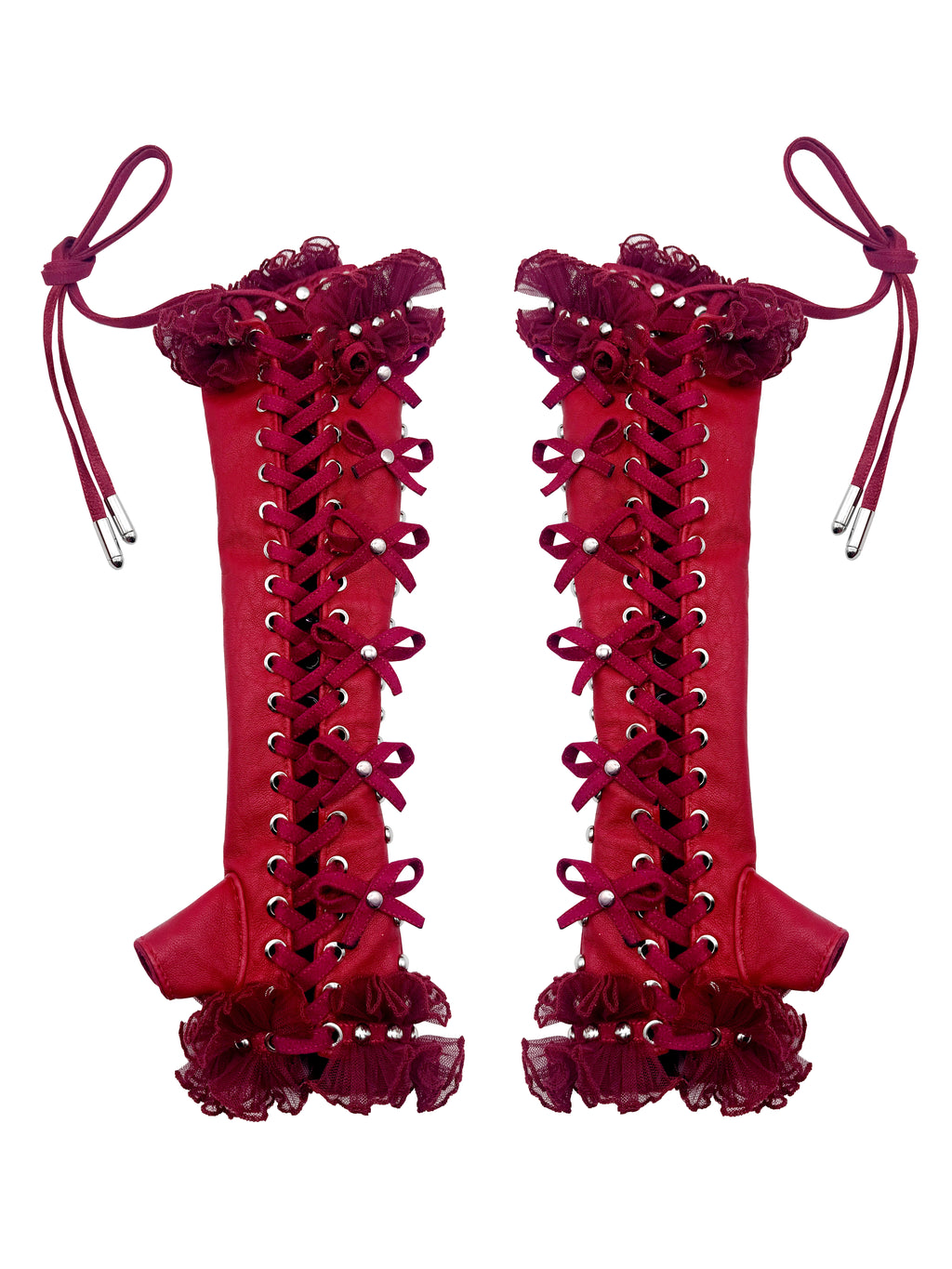 MMS 'Garden of Edith' LACED FINGERLESS GLOVES
