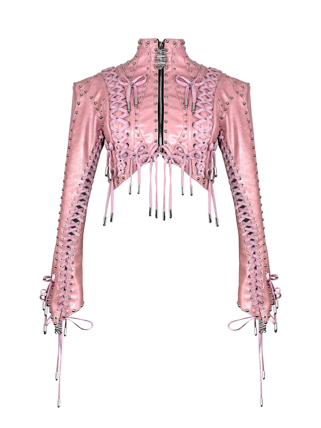 MMS ’of rose, of dust’  LACE UP CROPPED JACKET
