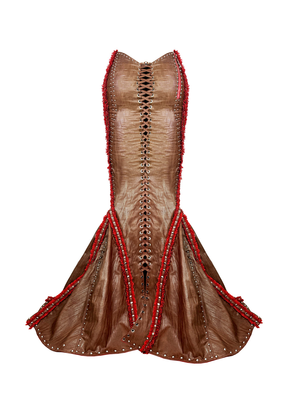 MMS 'Crimson Thorn' MERMAID CEREMONIAL LONG SKIRT