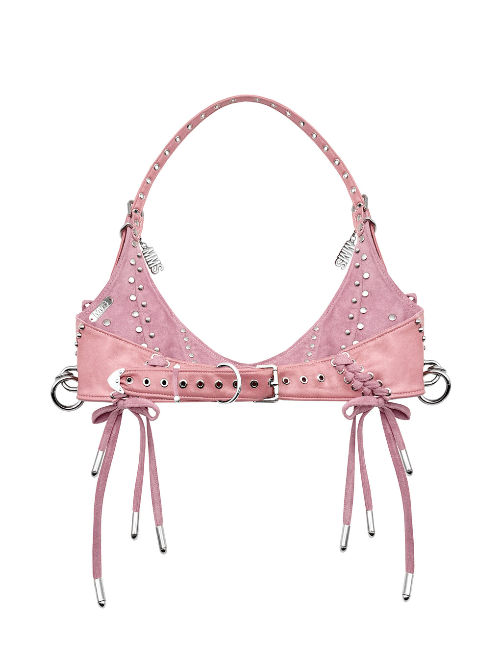MMS 'of rose, of dust' STUDDED HALTER BRA