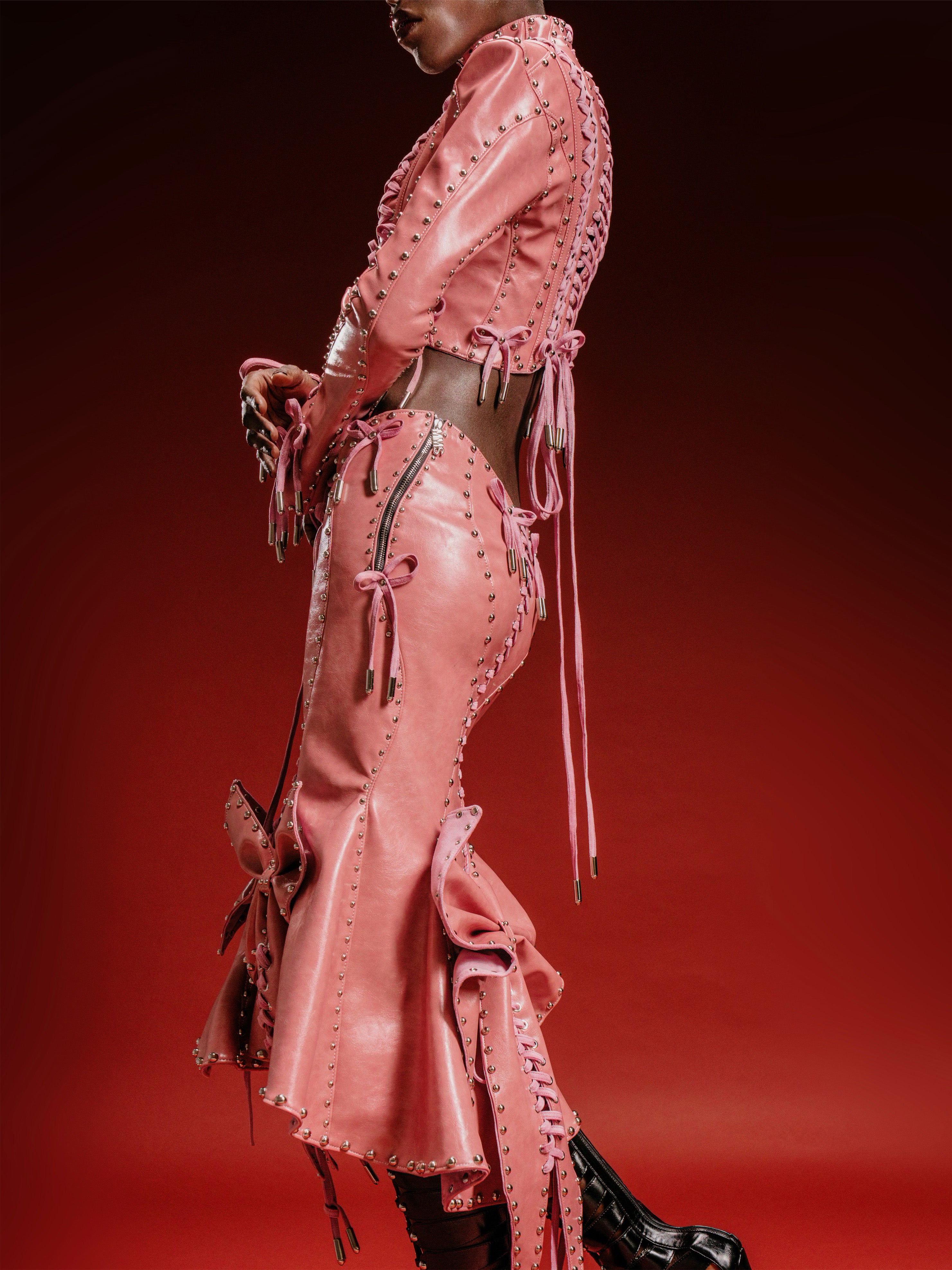 MMS ’of rose, of dust’ BUSTLE BOW SKIRT