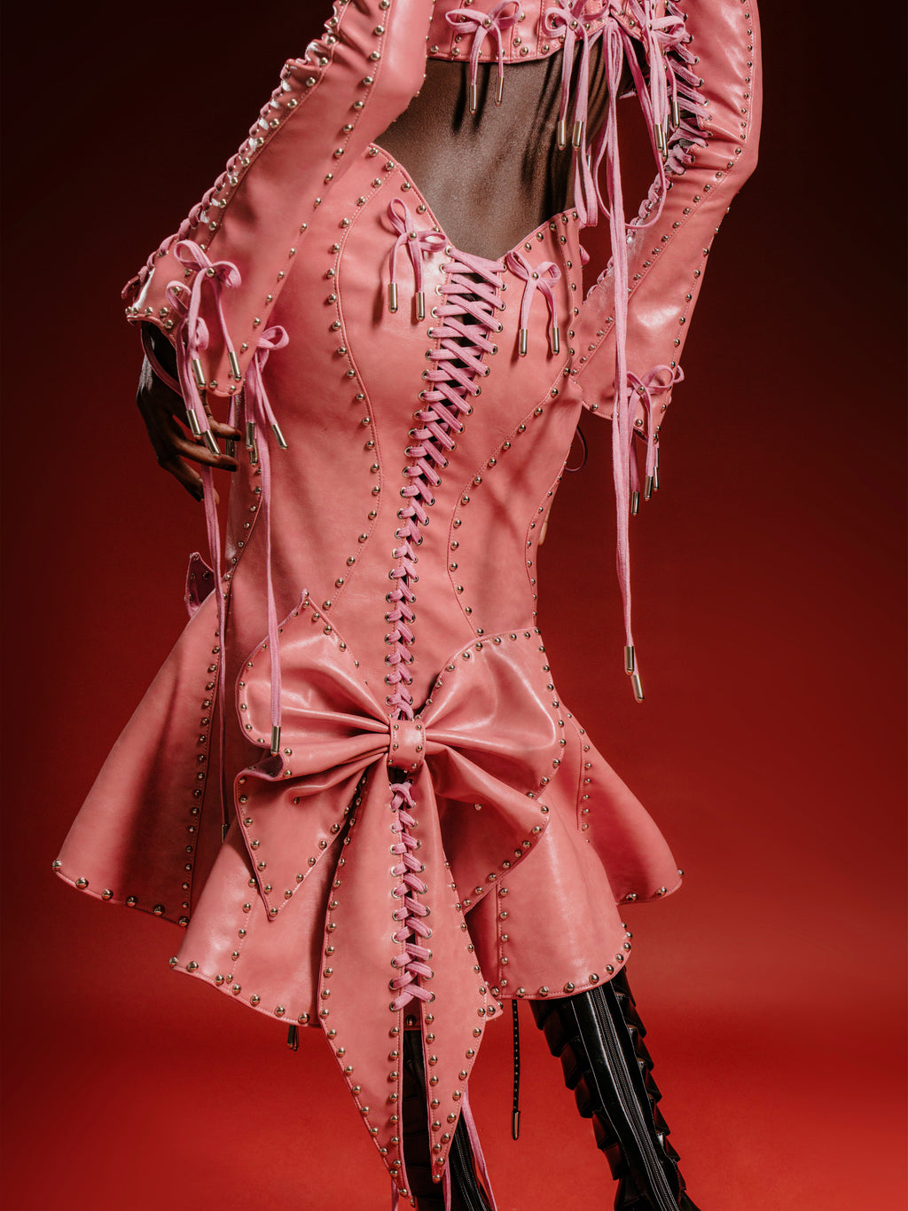 MMS ’of rose, of dust’ BUSTLE BOW SKIRT